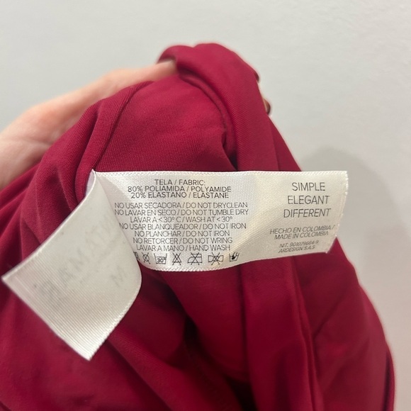 PUNTAMAR Layla red one piece swimsuit NWT - Picture 6 of 9